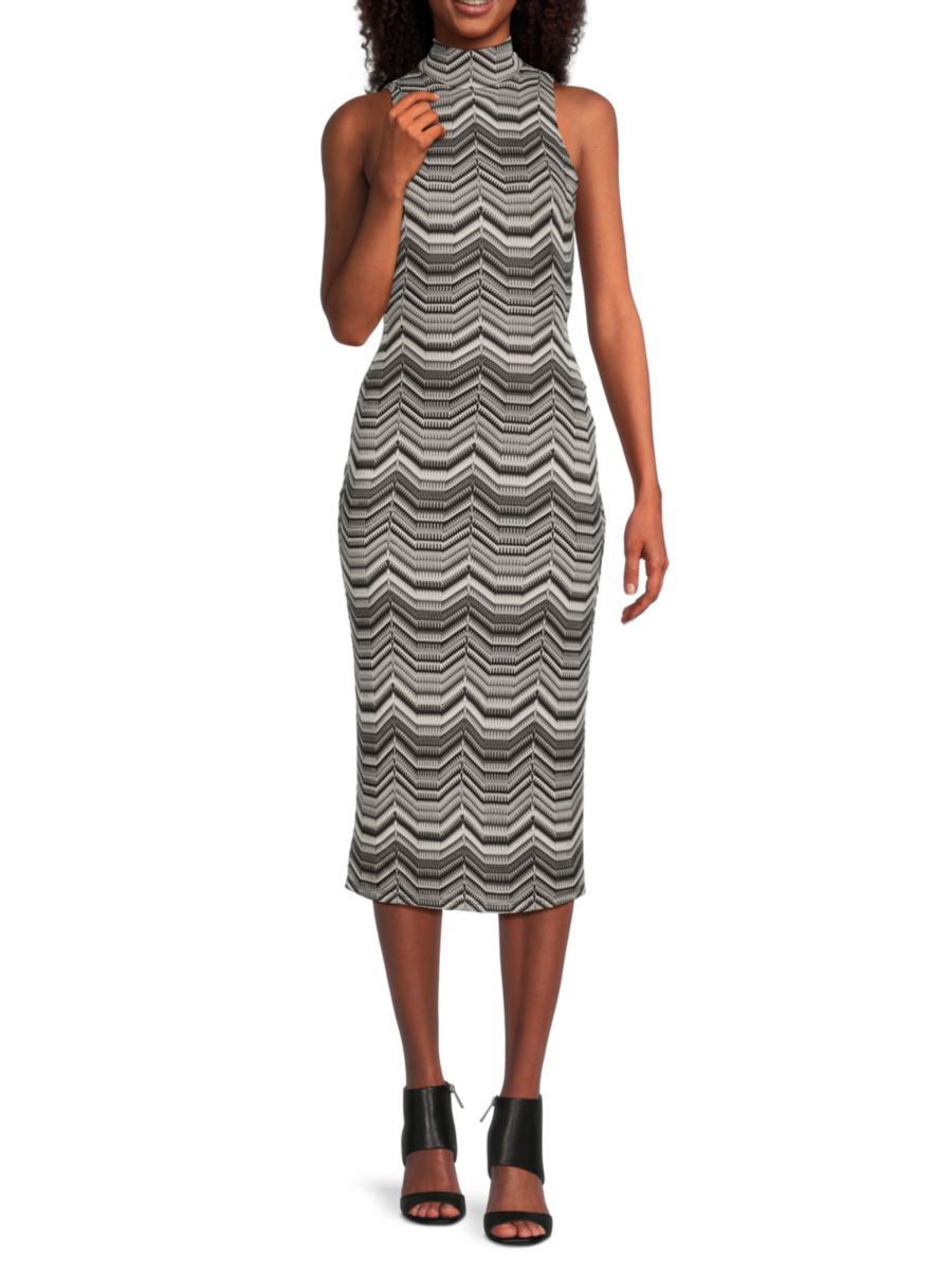 Платье-футляр миди с узором Пегги Ramy Brook, черный мульти
Платье-футляр миди с узором Пегги Ramy Brook, черный мульти