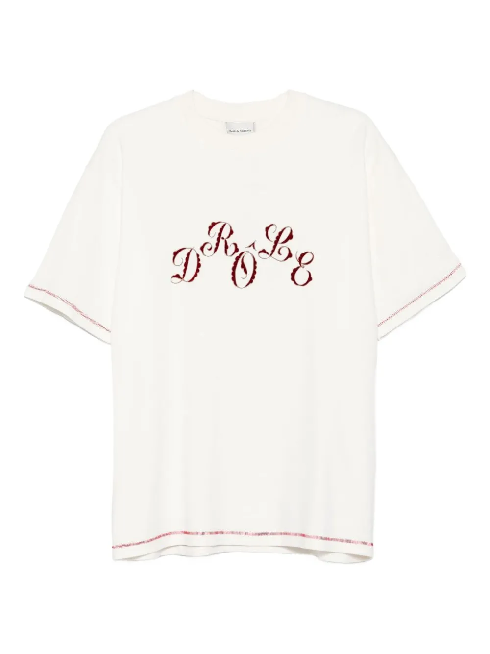 Футболка с вышивкой Drôle De Monsieur, нейтральный
Футболка с вышивкой Drôle De Monsieur, нейтральный