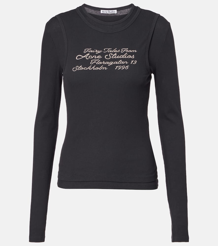 Футболка из хлопковой смеси с принтом логотипа Acne Studios, Black
Футболка из хлопковой смеси с принтом логотипа Acne Studios, Black