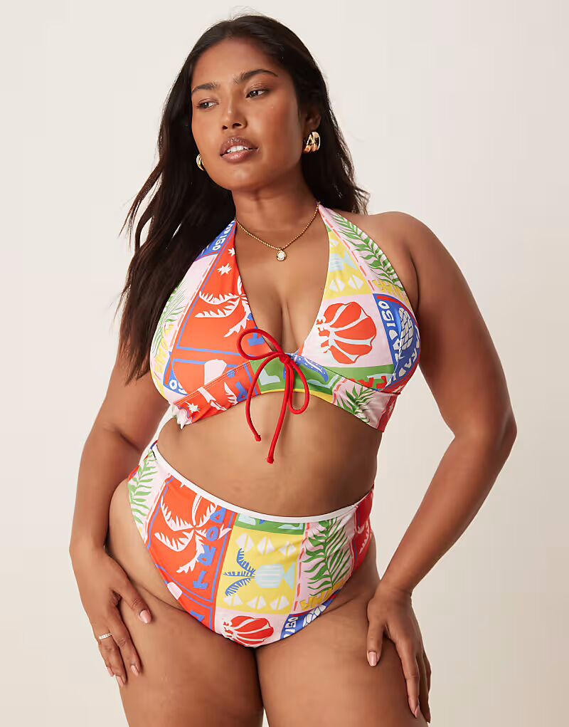Бикини-топ с глубоким вырезом Curve Trinny от ASOS DESIGN с принтом паридисо ASOS Curve
Бикини-топ с глубоким вырезом Curve Trinny от ASOS DESIGN с принтом паридисо ASOS Curve