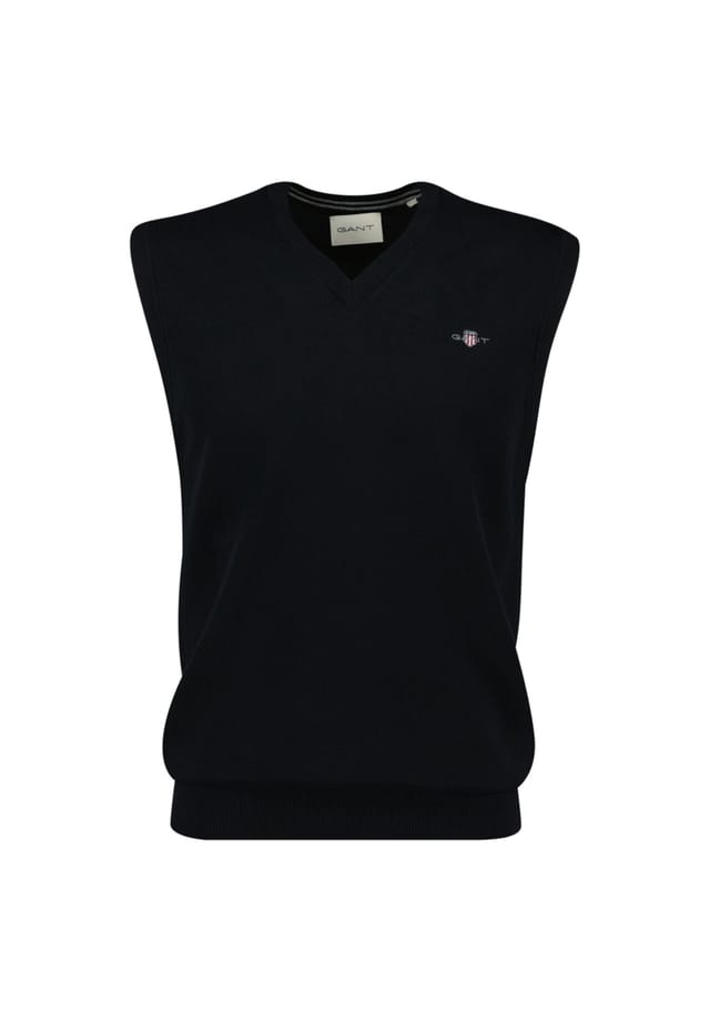 Свитер с v-образным вырезом - классический хлопковый свитер-слипер из хлопка Gant, черный
Свитер с v-образным вырезом - классический хлопковый свитер-слипер из хлопка Gant, черный