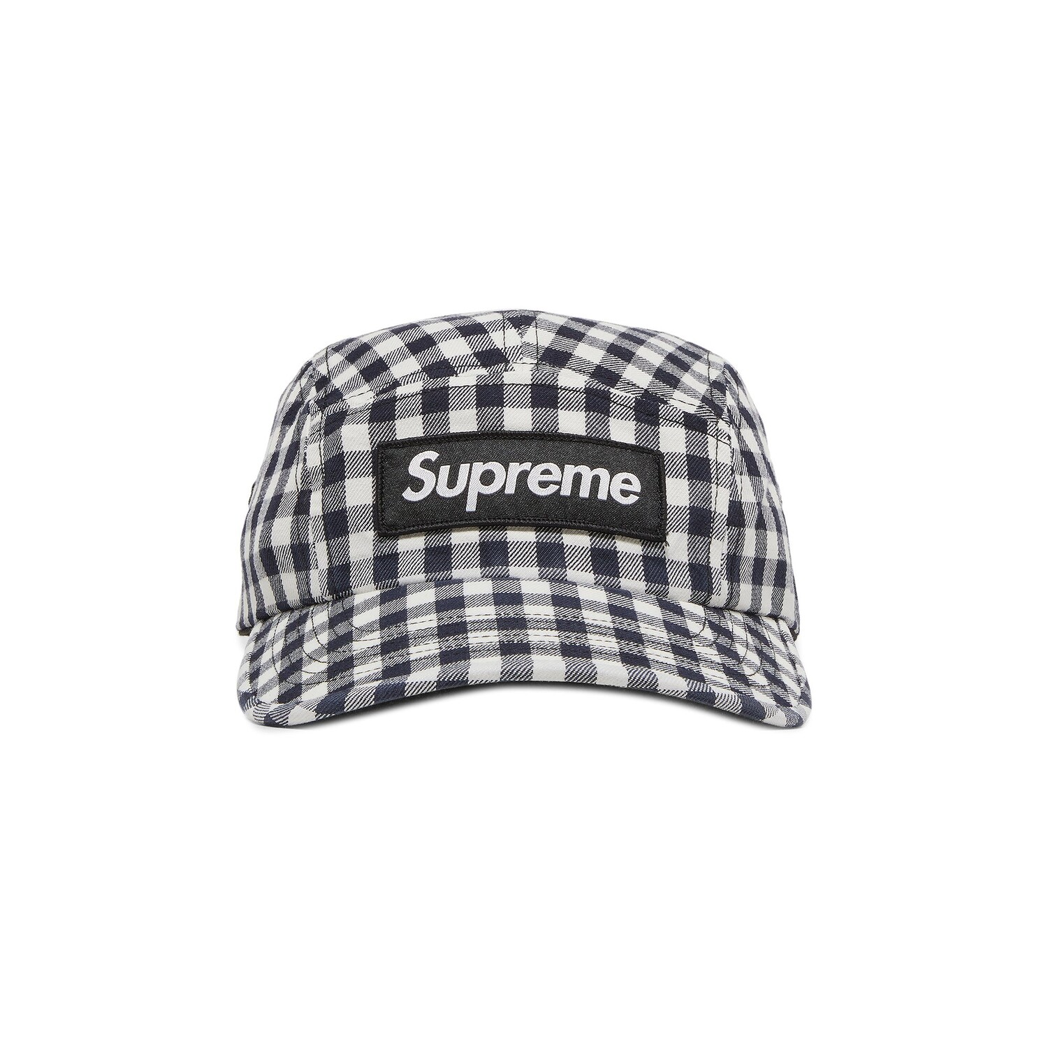 Кепка Supreme Gingham Camp, черная 
Кепка Supreme Gingham Camp, черная