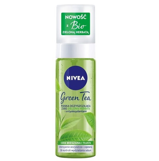 Очищающая пенка Green Tea с био-зеленым чаем 150мл Nivea
Очищающая пенка Green Tea с био-зеленым чаем 150мл Nivea