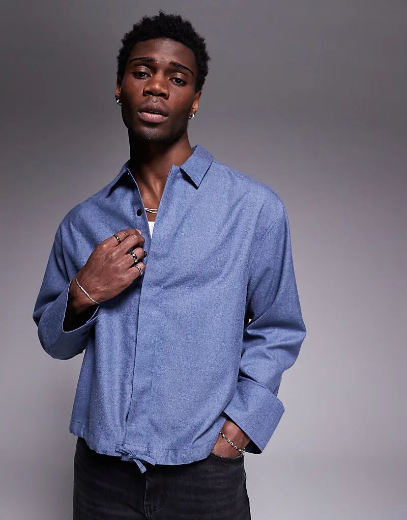 Рубашка свободного кроя из фланели ASOS DESIGN синего цвета
Рубашка свободного кроя из фланели ASOS DESIGN синего цвета