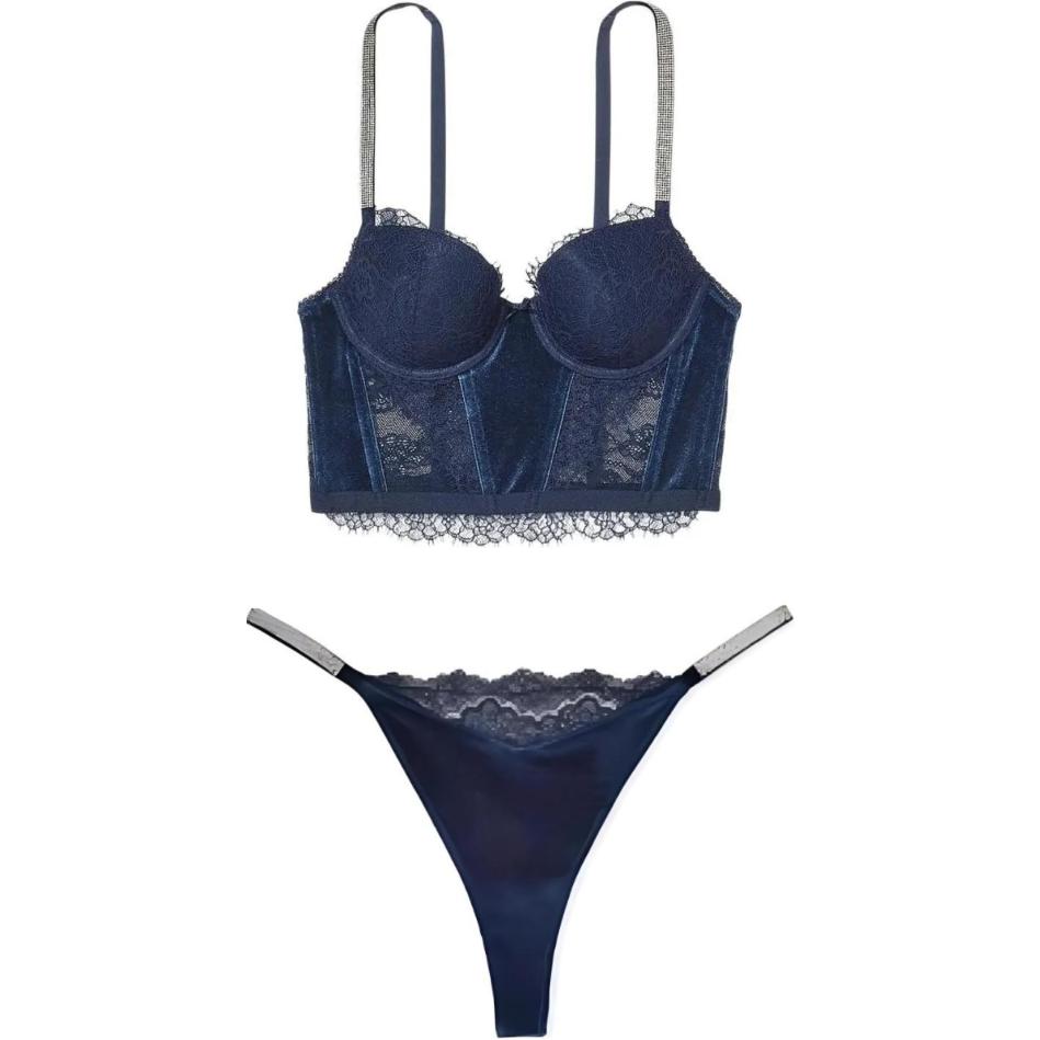 Victoria's Secret Комплект нижнего белья Women's Marine Blue
Victoria's Secret Комплект нижнего белья Women's Marine Blue