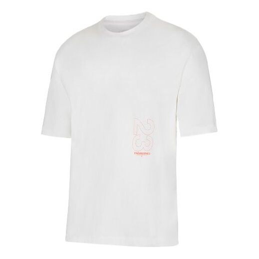 Футболка 23 enginereed с круглым вырезом и коротким рукавом Air Jordan, белый 
Футболка 23 enginereed с круглым вырезом и коротким рукавом Air Jordan, белый