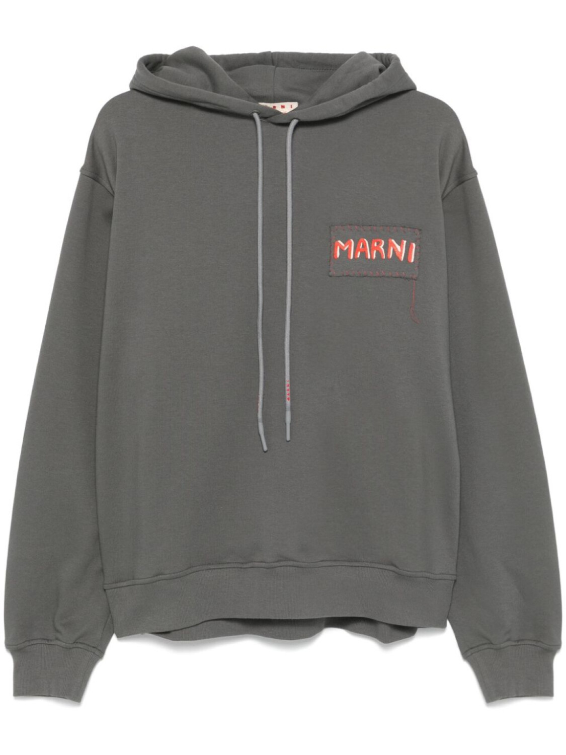 Marni худи с нашивкой-логотипом, серый
Marni худи с нашивкой-логотипом, серый