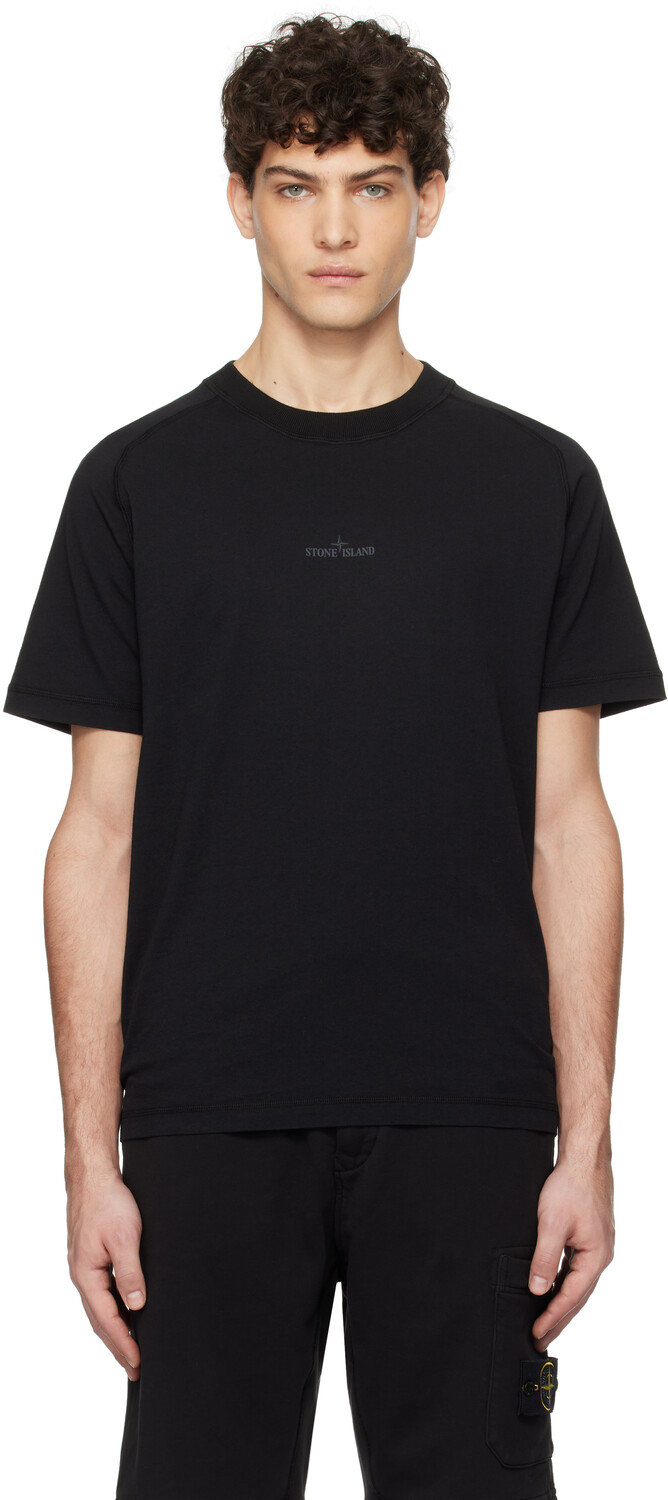 Футболка из органического хлопкового джерси Stone Island, черный
Футболка из органического хлопкового джерси Stone Island, черный