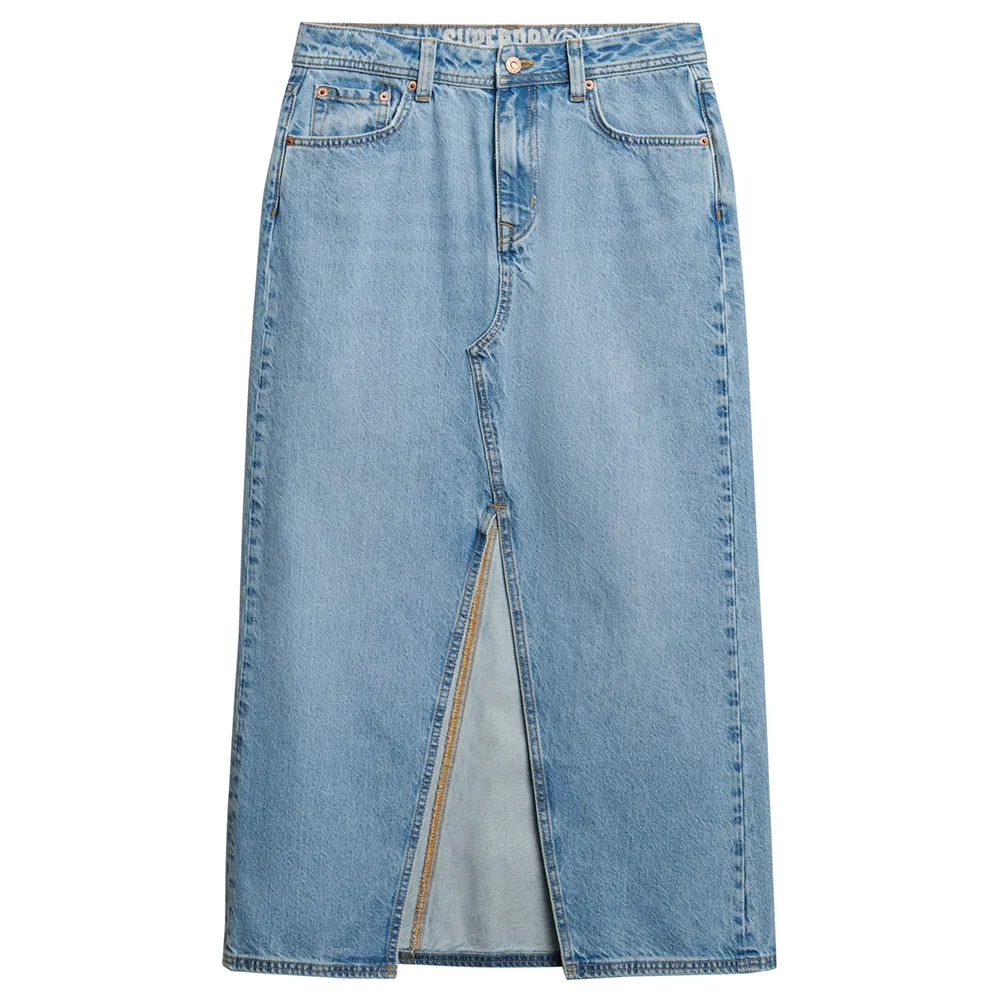 Юбка Superdry Denim Split long skirt, синий
Юбка Superdry Denim Split long skirt, синий