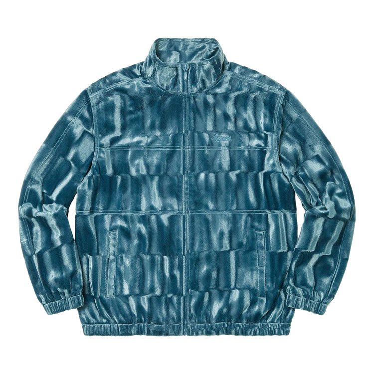 Спортивная куртка Supreme Velour Track Jacket, Slate 
Спортивная куртка Supreme Velour Track Jacket, Slate