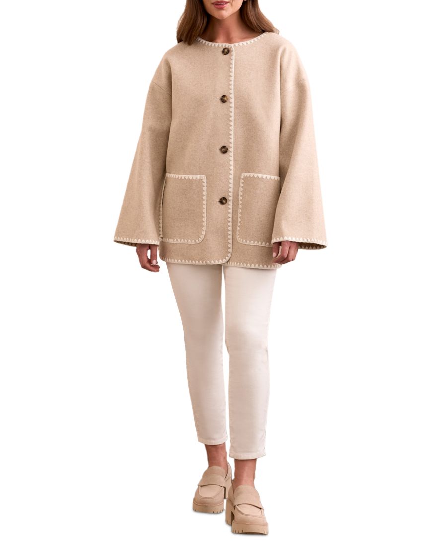 Женское пальто с вырезом-лодочкой TRIBAL, Icelatte
Женское пальто с вырезом-лодочкой TRIBAL, Icelatte