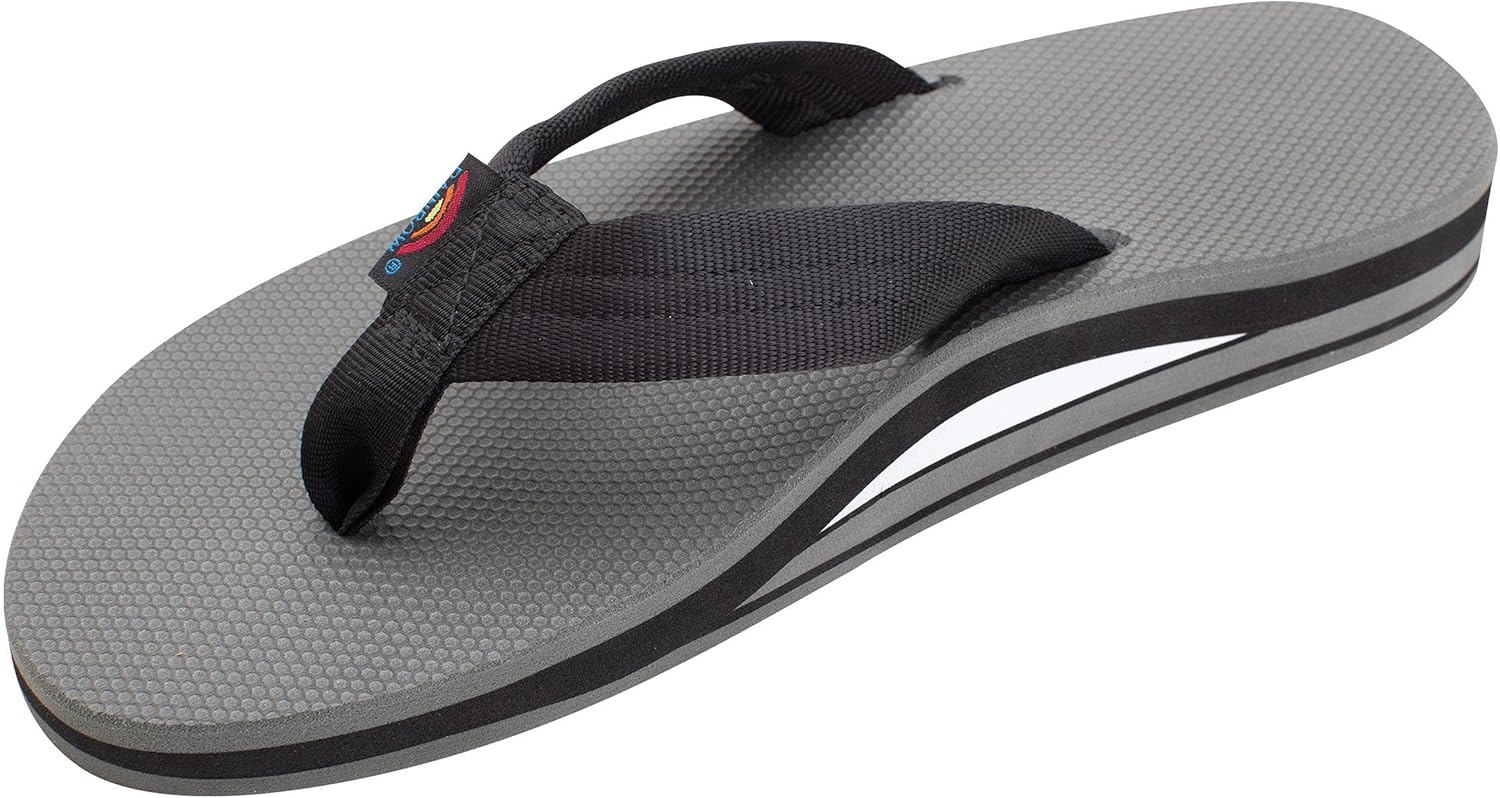 Мужские сандалии Rainbow Double Layer Soft Top 1 с нейлоновым ремешком и наполнителем из EVA-резины Rainbow Sandals, черный/серый
Мужские сандалии Rainbow Double Layer Soft Top 1 с нейлоновым ремешком и наполнителем из EVA-резины Rainbow Sandals, черный/серый