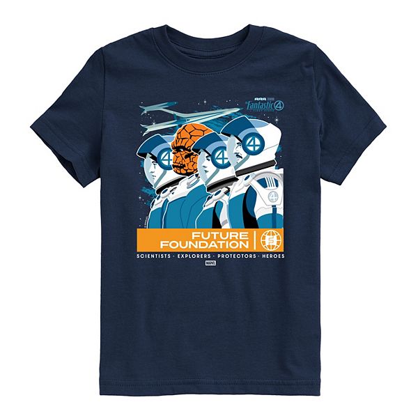 Футболка с принтом Fantastic Four: First Steps Future Foundation для мальчиков 8-20 Marvel, Navy
Футболка с принтом Fantastic Four: First Steps Future Foundation для мальчиков 8-20 Marvel, Navy