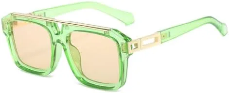 Модные солнцезащитные очки с двойной перемычкой для женщин, квадратной формы, ретро, гелевые, в стиле панк, мужские солнцезащитные очки UV400 MTZJH, Green Champagne
Модные солнцезащитные очки с двойной перемычкой для женщин, квадратной формы, ретро, гелевые, в стиле панк, мужские солнцезащитные очки UV400 MTZJH, Green Champagne