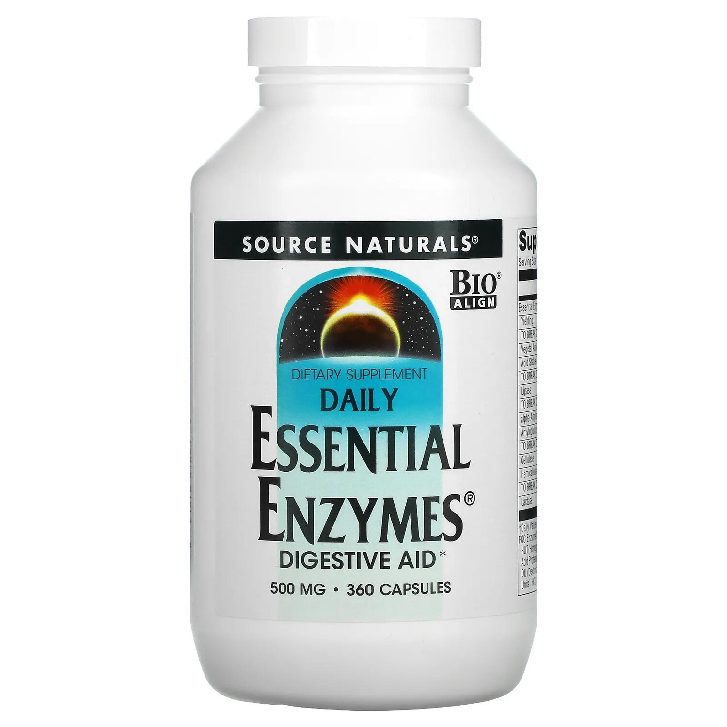 Source Naturals Daily Essential Enzymes пищеварительные ферменты для ежедневного использования 500 мг 360 капсул
Source Naturals Daily Essential Enzymes пищеварительные ферменты для ежедневного использования 500 мг 360 капсул