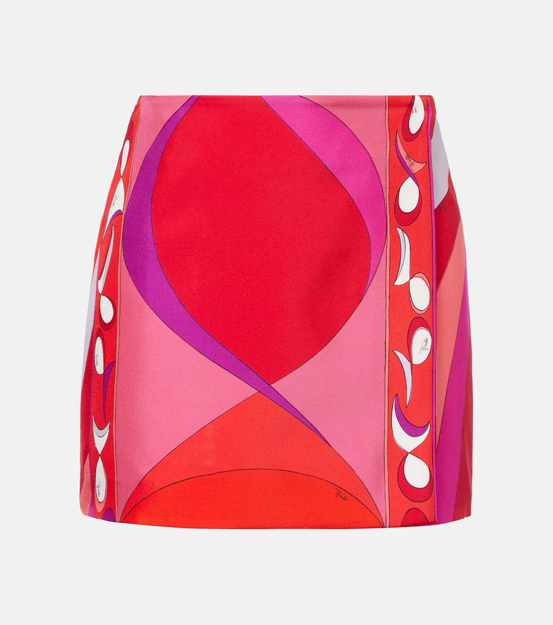Мини-юбка из печатного шелкового твила Pesci Pucci, Corallo/Fuxia
Мини-юбка из печатного шелкового твила Pesci Pucci, Corallo/Fuxia