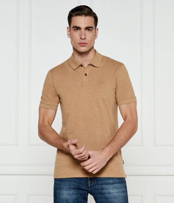 Поло мужское Boss Pallas однотонное, бежевый
Поло мужское Boss Pallas однотонное, бежевый