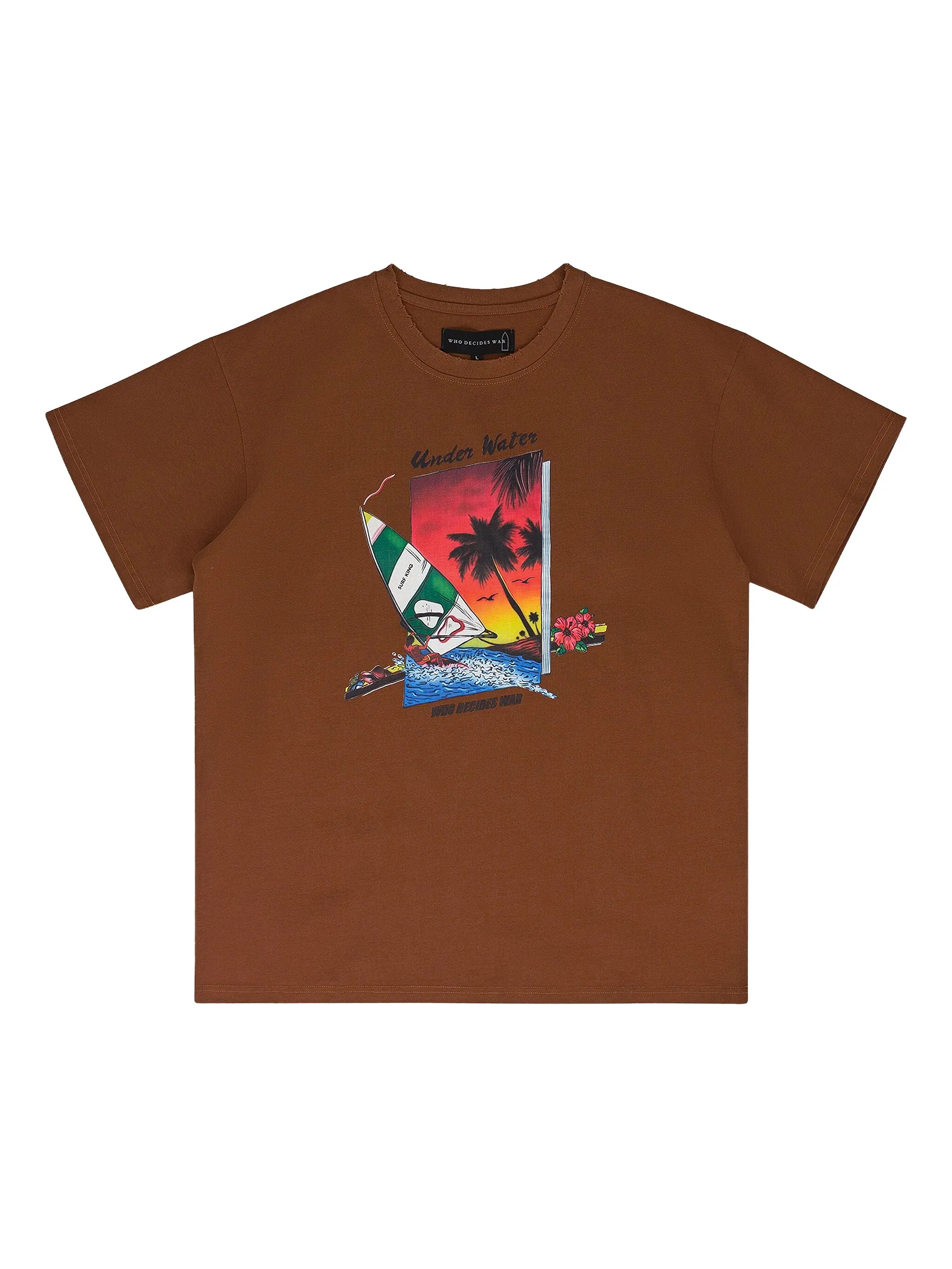Футболка с графичным принтом Who Decides War, коричневый
Футболка с графичным принтом Who Decides War, коричневый