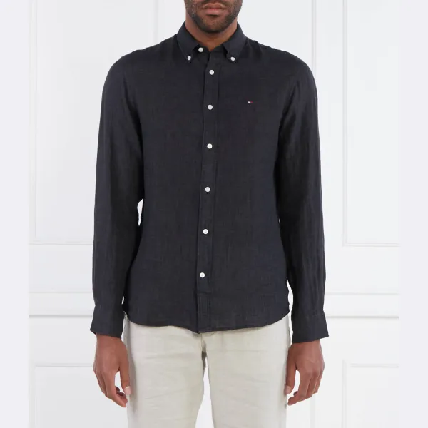 Льняная рубашка стандартного кроя, окрашенная пигментом Tommy Hilfiger, черный
Льняная рубашка стандартного кроя, окрашенная пигментом Tommy Hilfiger, черный