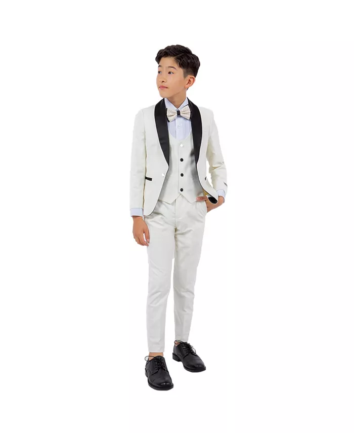 Большие мальчики 5-предметный комплект смокингов Stacy Adams, слоновая кость/кремовый
Большие мальчики 5-предметный комплект смокингов Stacy Adams, слоновая кость/кремовый