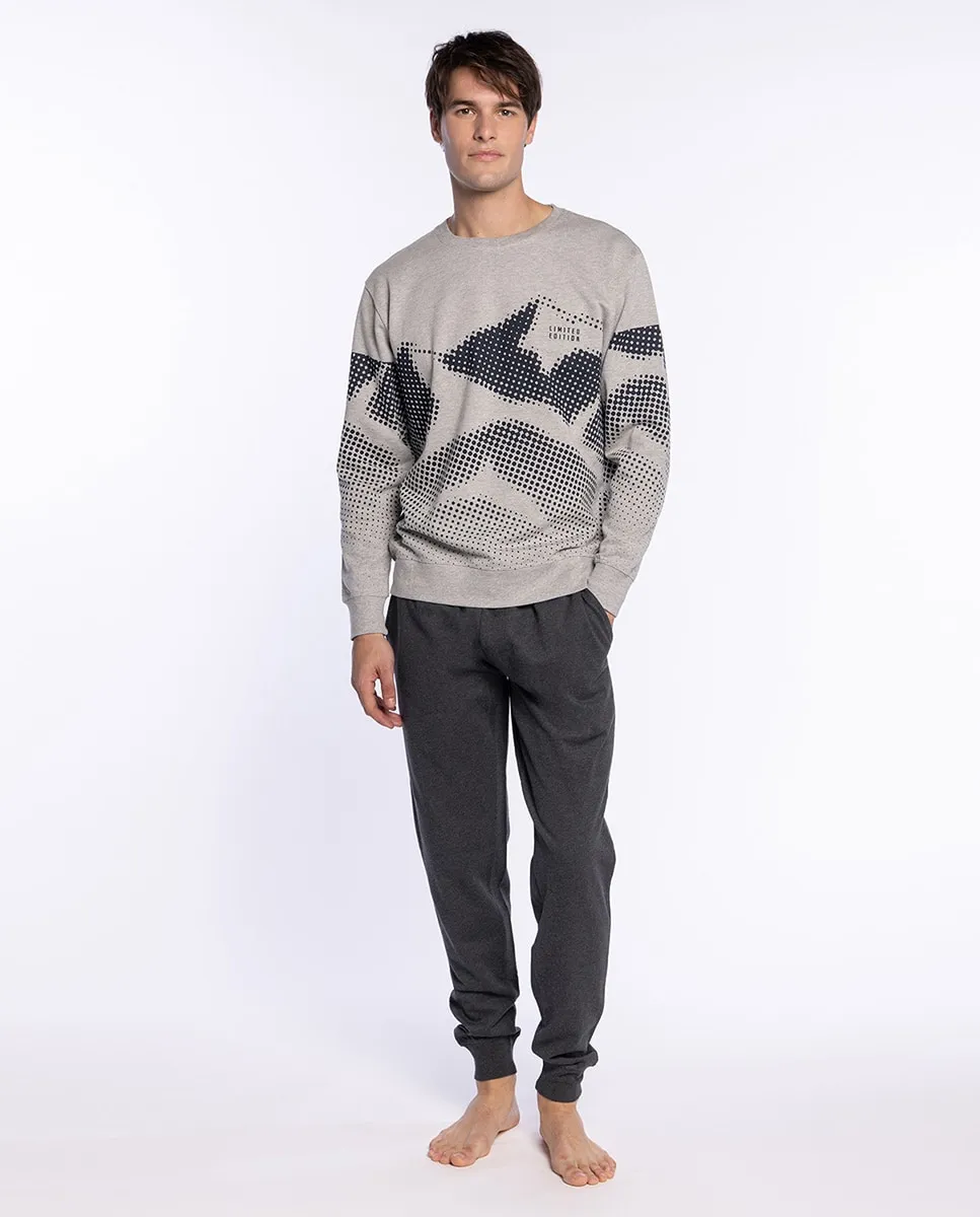 Мужская длинная пижама трикотажная Punto Blanco, серый/черный
Мужская длинная пижама трикотажная Punto Blanco, серый/черный