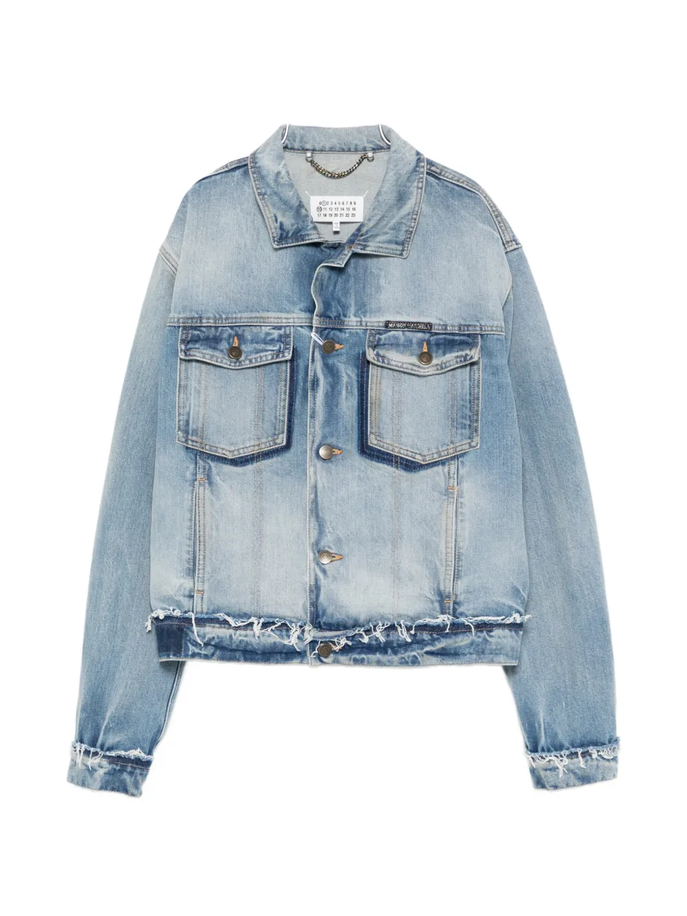 Джинсовая куртка с необработанным краем Mm6 Maison Margiela, синий
Джинсовая куртка с необработанным краем Mm6 Maison Margiela, синий