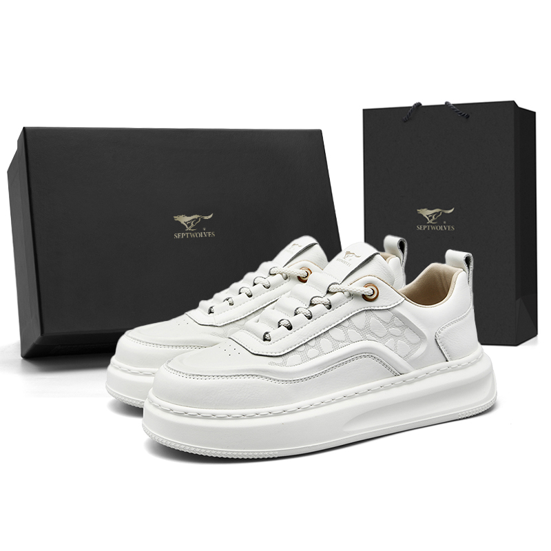 Износостойкие, легкие, увеличивающие рост, низкие мужские кроссовки для скейтбординга SEPTWOLVES, White (Standard Leather Shoe Size)
Износостойкие, легкие, увеличивающие рост, низкие мужские кроссовки для скейтбординга SEPTWOLVES, White (Standard Leather Shoe Size)