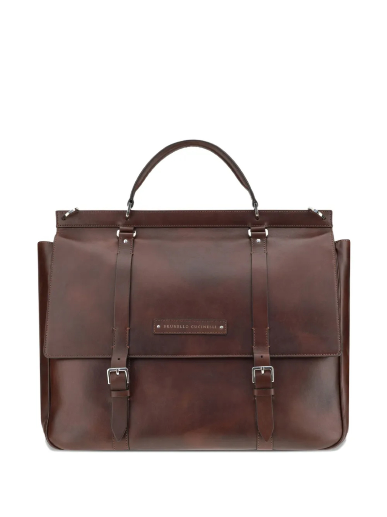 Кожаная дорожная сумка Brunello Cucinelli, коричневый
Кожаная дорожная сумка Brunello Cucinelli, коричневый