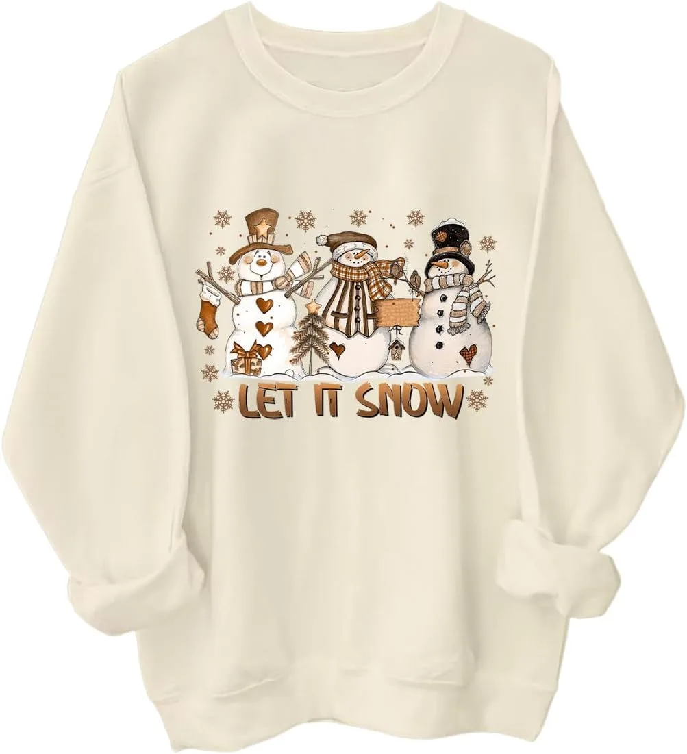 Толстовка Let It Snow с принтом снеговика
Толстовка Let It Snow с принтом снеговика