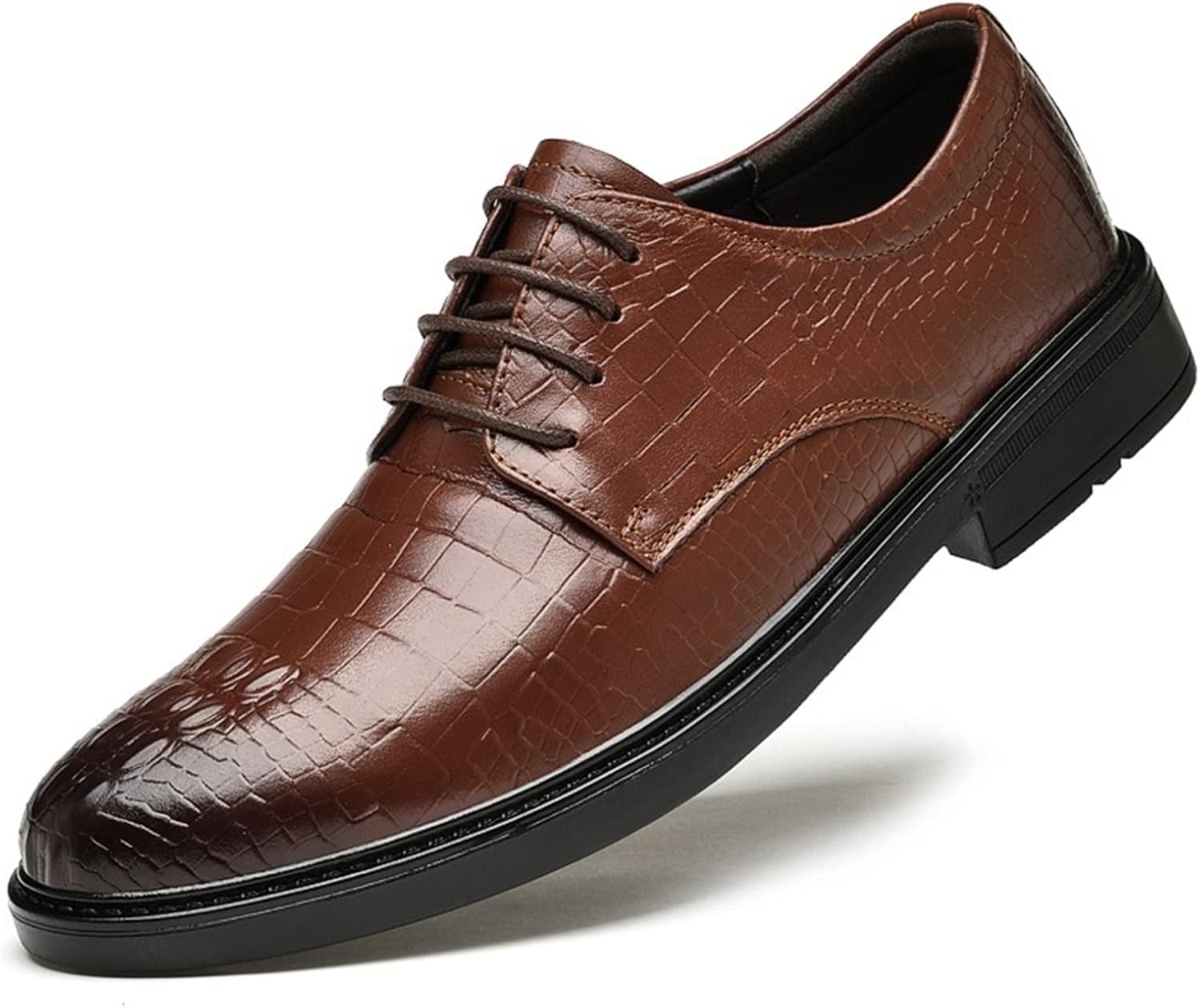 Мужские оксфорды на шнуровке с тиснением под аллигатора, с закругленным носком и потемневшей отделкой, дерби, кожаная подошва с резиновым антискользящим блок-каблуком, классические Xjsdjhount, коричневый
Мужские оксфорды на шнуровке с тиснением под аллигатора, с закругленным носком и потемневшей отделкой, дерби, кожаная подошва с резиновым антискользящим блок-каблуком, классические Xjsdjhount, коричневый