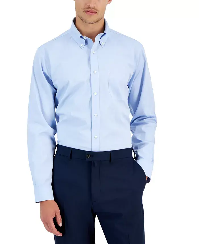 Мужская классическая рубашка поло с пуговицами на воротнике, без необходимости глажки, из ткани пиндот Brooks Brothers, белый
Мужская классическая рубашка поло с пуговицами на воротнике, без необходимости глажки, из ткани пиндот Brooks Brothers, белый