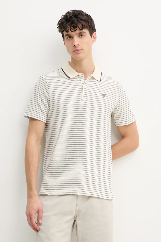 Хлопковая поло Guess, бежевый
Хлопковая поло Guess, бежевый