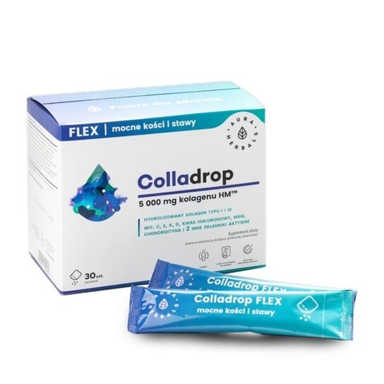 Aura Herbals, Морской коллаген Colladrop Flex 5000 мг
Aura Herbals, Морской коллаген Colladrop Flex 5000 мг