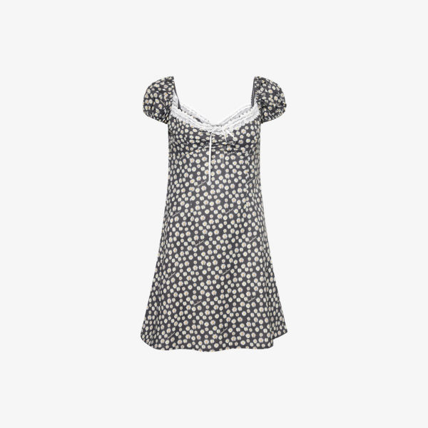 Платье мини House Of Sunny Ditsy Daisy с рукавами-фонариками из хлопка и льна с цветочным принтом, мультиколор
Платье мини House Of Sunny Ditsy Daisy с рукавами-фонариками из хлопка и льна с цветочным принтом, мультиколор