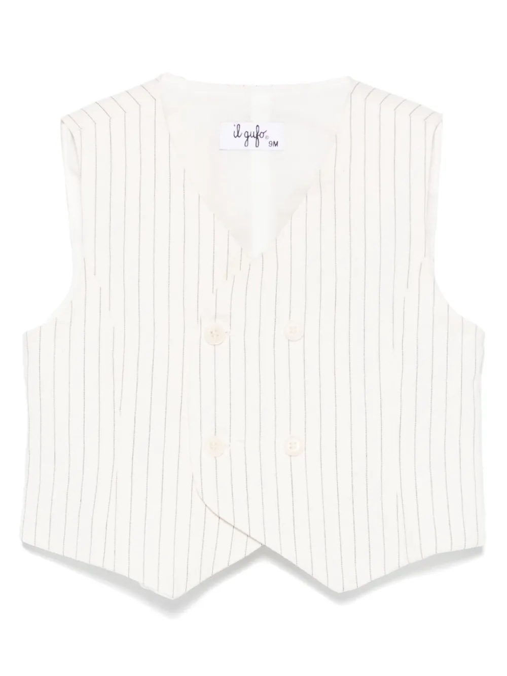 Жилет в тонкую полоску Il Gufo, белый
Жилет в тонкую полоску Il Gufo, белый