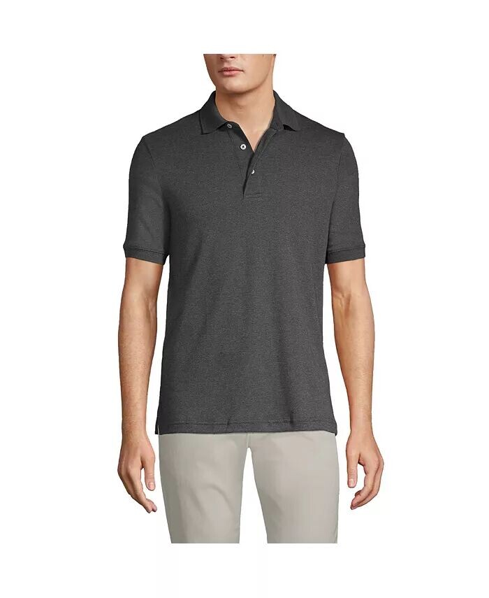 Мужская хлопковая рубашка-поло Supima с короткими рукавами Lands' End, черный
Мужская хлопковая рубашка-поло Supima с короткими рукавами Lands' End, черный