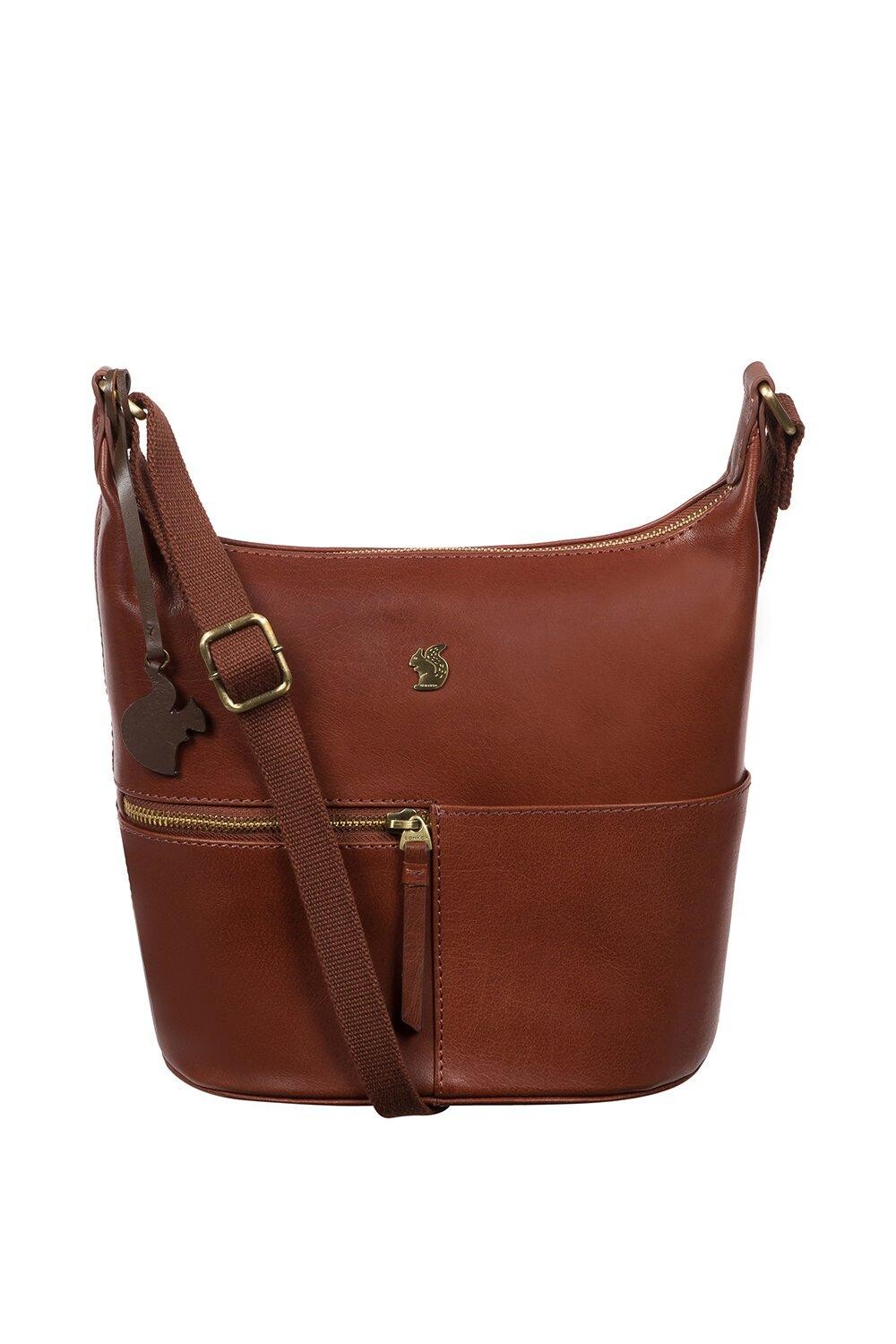 Сумка на плечо 'Little Kristin' из кожи сливового цвета Conkca London, коричневый 
Сумка на плечо 'Little Kristin' из кожи сливового цвета Conkca London, коричневый