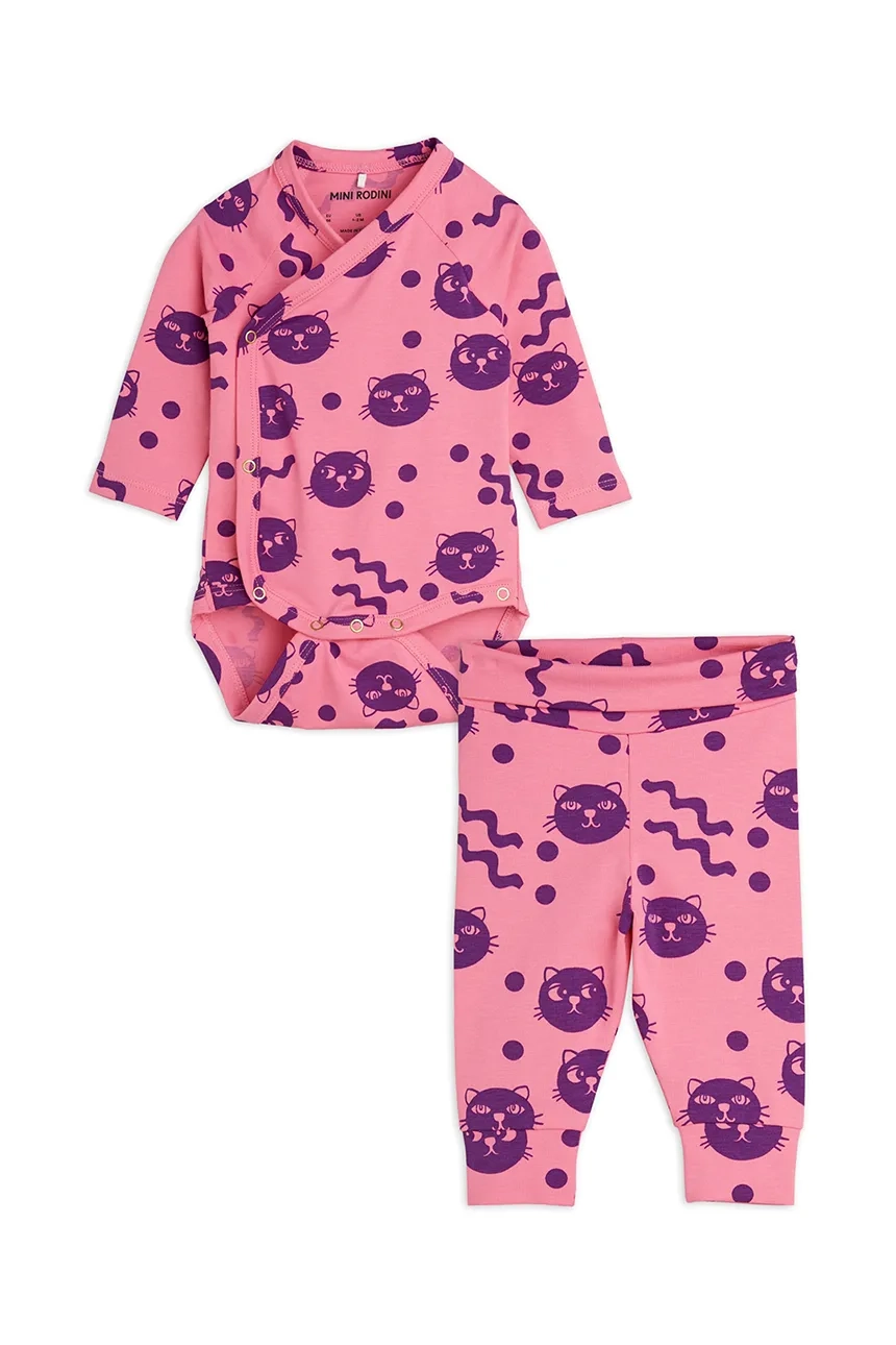 Детский набор "Волнистые коты" Mini Rodini, розовый
Детский набор "Волнистые коты" Mini Rodini, розовый