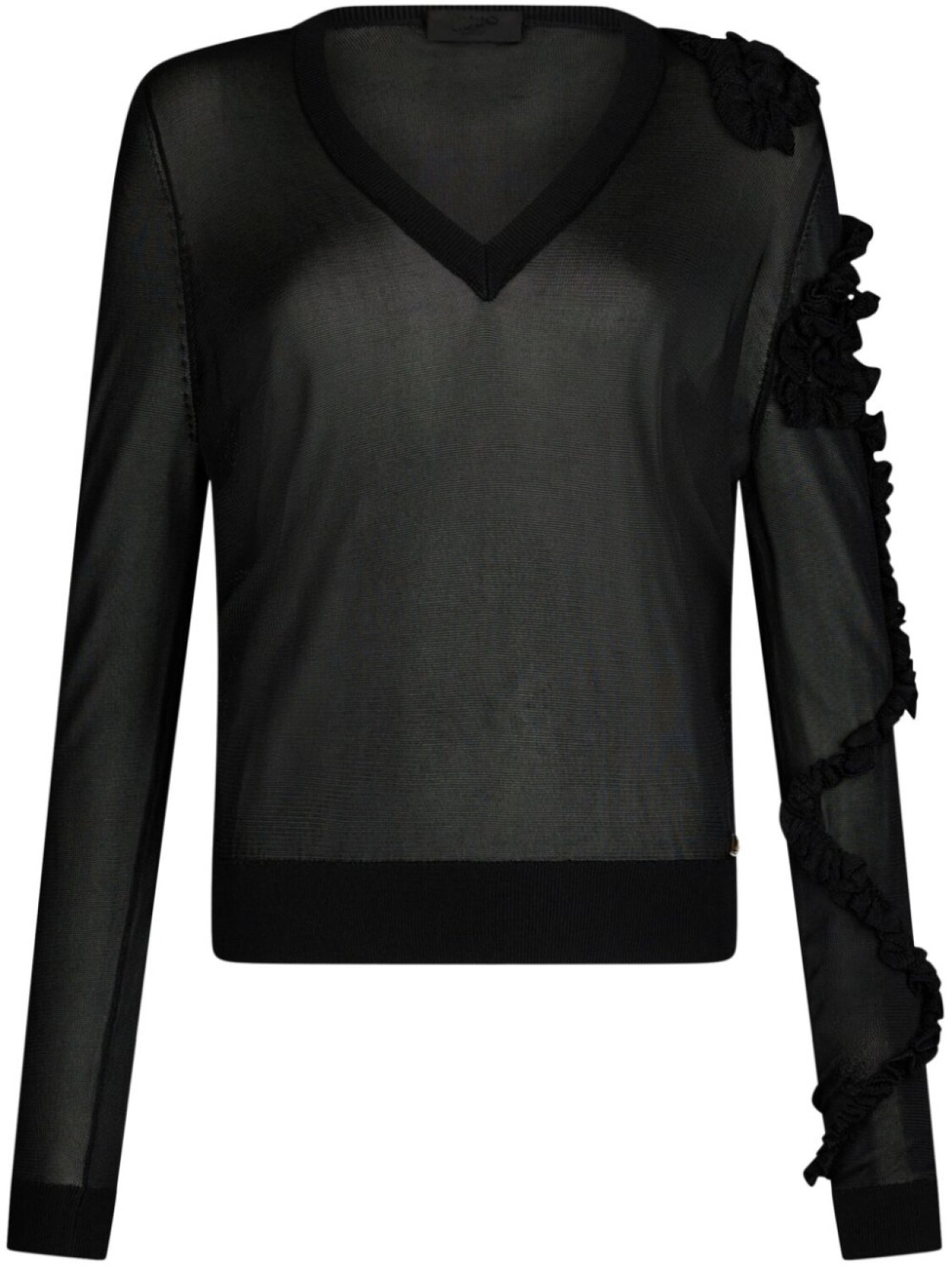 Свитер с оборками LIU JO, черный
Свитер с оборками LIU JO, черный