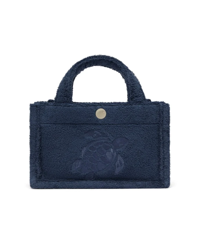 Мини-Сумочка из махровой ткани с изображением черепахи Vilebrequin, синий
Мини-Сумочка из махровой ткани с изображением черепахи Vilebrequin, синий