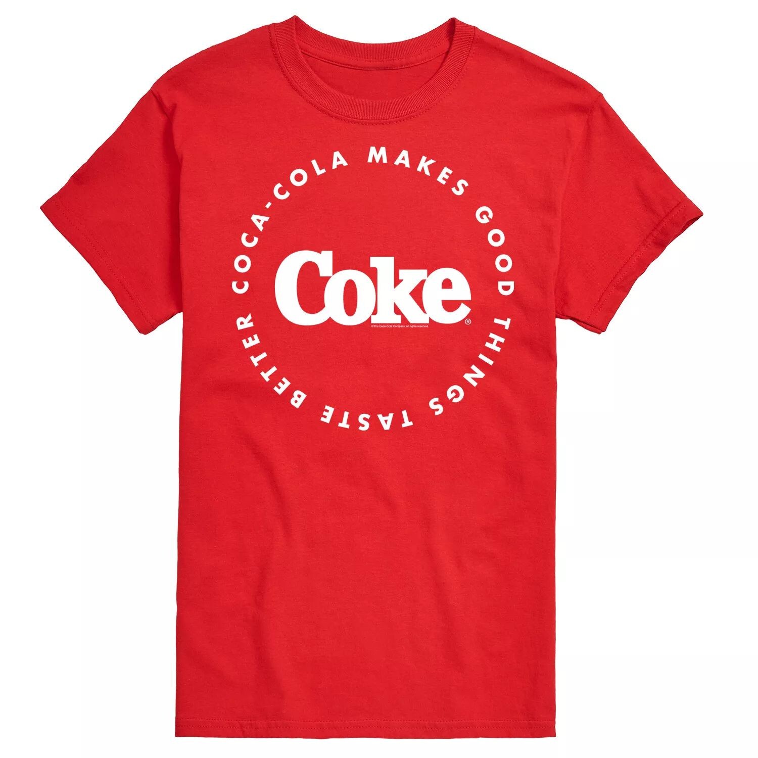 Мужская футболка с рисунком Coca-Cola Things Better License, красный
Мужская футболка с рисунком Coca-Cola Things Better License, красный