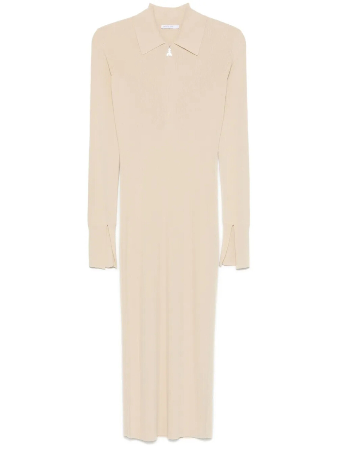 Patrizia Pepe платье миди в рубчик, нейтральный 
Patrizia Pepe платье миди в рубчик, нейтральный