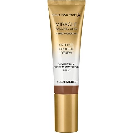 Max Factor Miracle Second Skin Hydrating Foundation Neutral Deep 30мл
Max Factor Miracle Second Skin Hydrating Foundation Neutral Deep 30мл