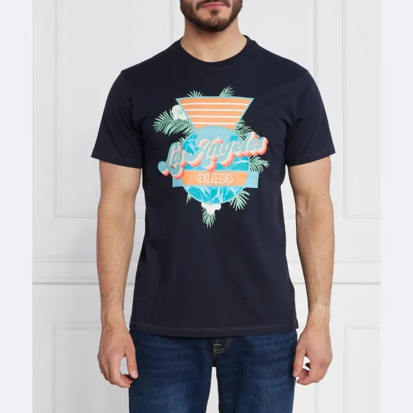 Футболка стандартного кроя SS cn California flo Guess, синий
Футболка стандартного кроя SS cn California flo Guess, синий