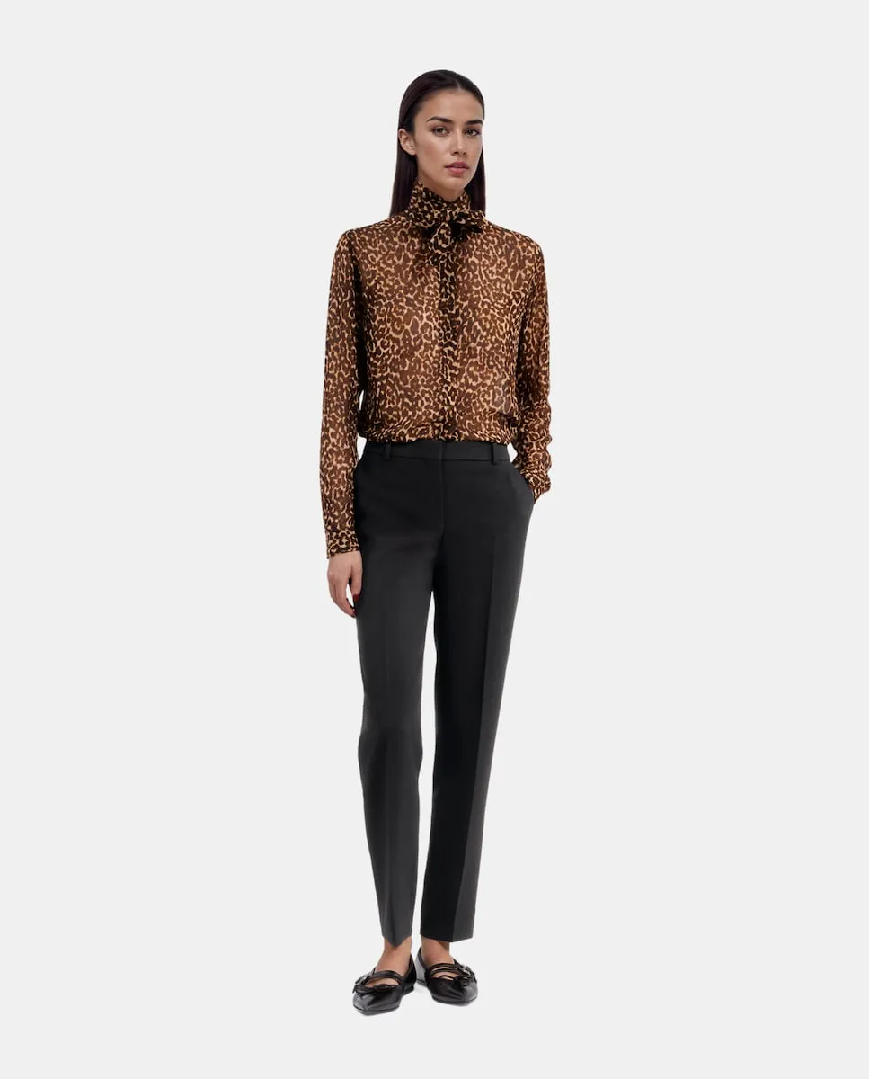 Женские креповые костюмные брюки The Kooples, черный
Женские креповые костюмные брюки The Kooples, черный