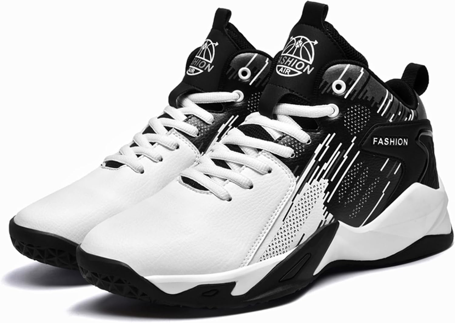 Мужские высокие кожаные баскетбольные кроссовки на шнуровке с антискользящей подошвой и амортизацией, легкие спортивные туфли с круглым носком, подходящие для тренировок на кампусе, бега и уличного баскетбола Negyanme, белый
Мужские высокие кожаные баскетбольные кроссовки на шнуровке с антискользящей подошвой и амортизацией, легкие спортивные туфли с круглым носком, подходящие для тренировок на кампусе, бега и уличного баскетбола Negyanme, белый