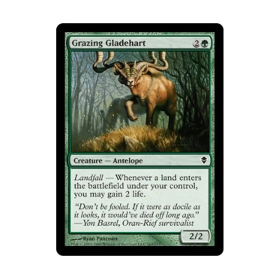 CCG Пасущаяся Глэйдхарт (клавиша C), MTG - Zendikar 
CCG Пасущаяся Глэйдхарт (клавиша C), MTG - Zendikar