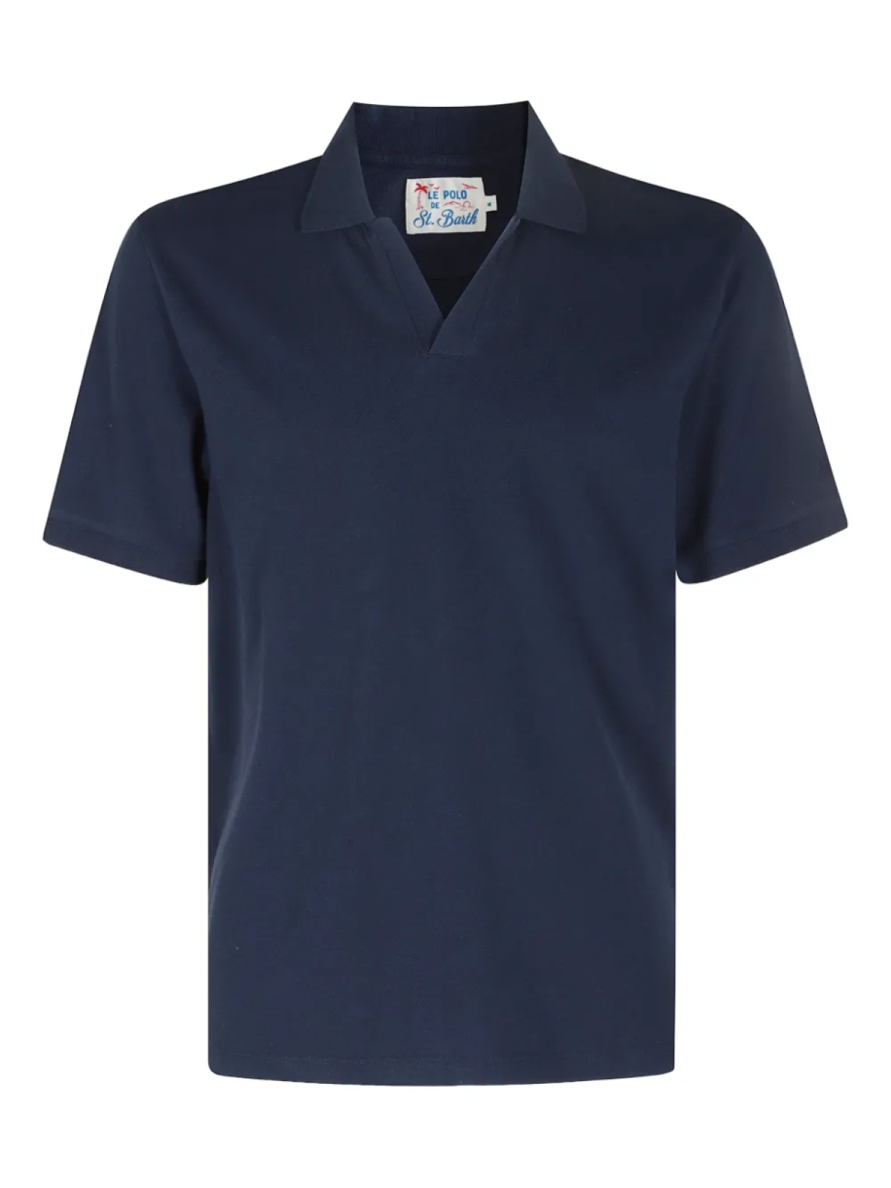 Футболка с вышитым логотипом MC2 Saint Barth, синий 
Футболка с вышитым логотипом MC2 Saint Barth, синий