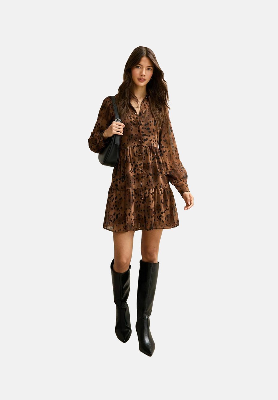 Платье New Look Shirt dress, Brown Pattern/Brown
Платье New Look Shirt dress, Brown Pattern/Brown