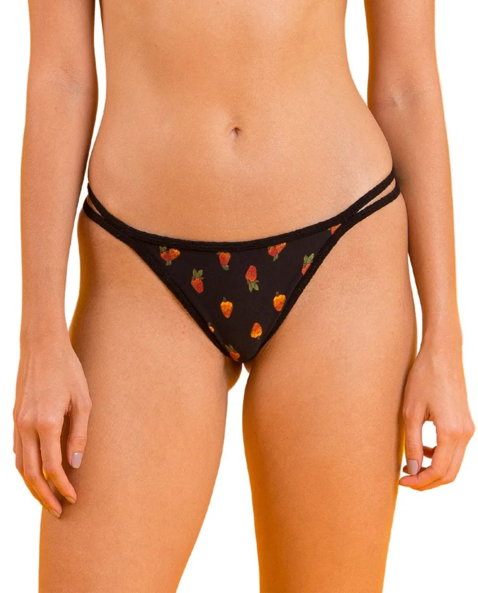 Бразильские плавки бикини с принтом Río de Sol, черный
Бразильские плавки бикини с принтом Río de Sol, черный